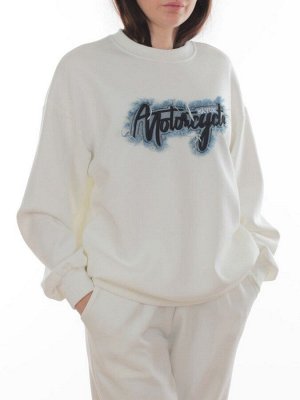 3410/3411 WHITE Костюм спортивный женский (95% хлопок, 5% эластан)