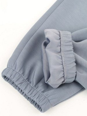 3404/3405 GRAY/BLUE Костюм спортивный женский (95% хлопок, 5% эластан)