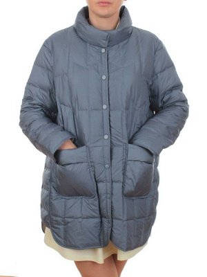H24-328 BLUE Куртка пуховая облегченная женская (белый утиный пух)