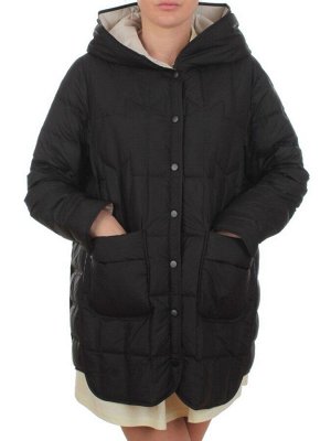H24-28 BLACK Куртка пуховая облегченная женская (белый утиный пух)