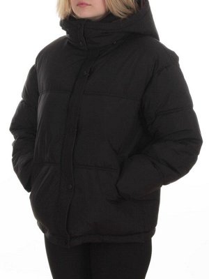 24-232 BLACK Куртка зимняя женская (150 гр. холлофайбер)