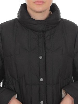 H24-322 BLACK Куртка пуховая облегченная женская (белый утиный пух)