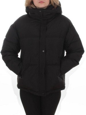 S24-292 BLACK Куртка зимняя женская (150 гр. холлофайбер)