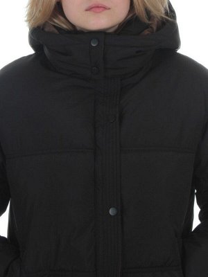 S24-292 BLACK Куртка зимняя женская (150 гр. холлофайбер)