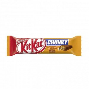 Шоколадный батончик Kit Kat Chunky Peanut Butter со вкусом арахисовой пасты, 42 г