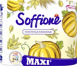 Бум. полотенце Maxi белые 2сл "Soffione" (2 рул.) арт. 10900041