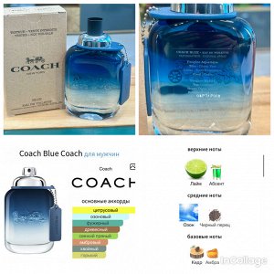 Мужские духи Coach Blue Coach 100 мл. Оригинал