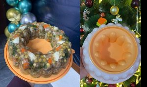 Форма для желе голубая, холодных закусок и десертов 1,5 л - Tupperware®.