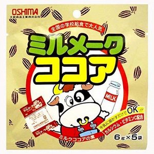 Какао OSHIMA с молоком с кальцием и витамином С в пакетиках 5p