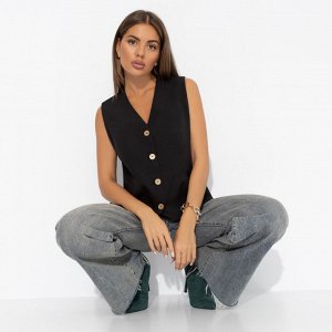 Жилет из костюмной ткани, Залог успеха (black)