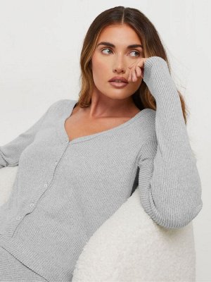 Длинный кардиган Sally Lounge в рубчик