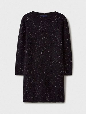 Черное трикотажное платье Crew Clothing с блестками