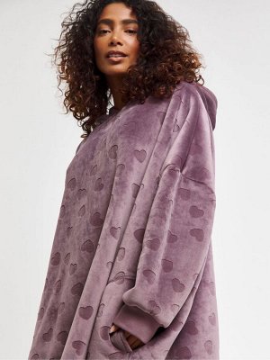 Платье-футляр с капюшоном Simply Be Oversize Pretty Secrets из жаккарда