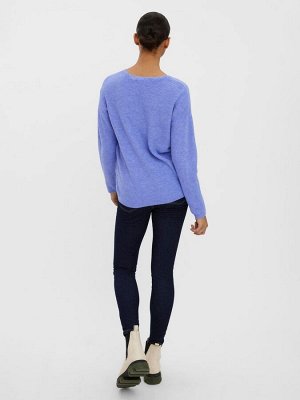 Фиолетовый - мягкий трикотажный джемпер VERO MODA