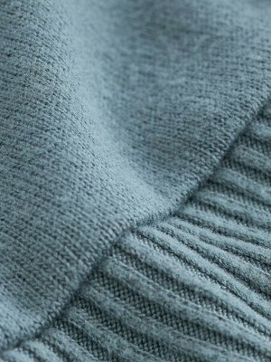 Джемпер Teal Blue с круглым вырезом и мягким швом