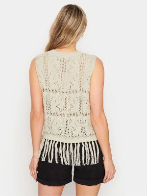 Длинный жилет Tall Sally Longline Crochet