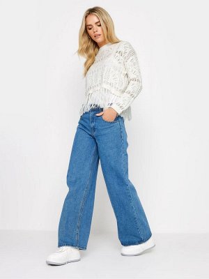Белый - PixieGirl Petite Rust Orange Crochet Tassel Jacke