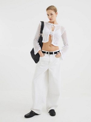Белый кардиган River Island с завязкой спереди