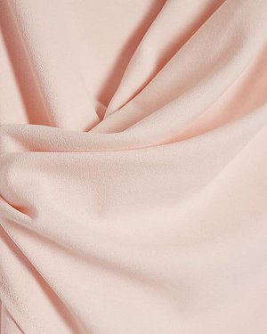 Розовое мини-платье с асимметричными лацканами и запахом