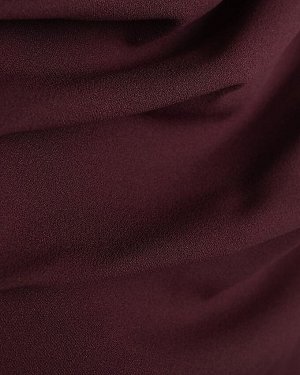 Фиолетовое асимметричное платье-миди с драпировкой и запахом