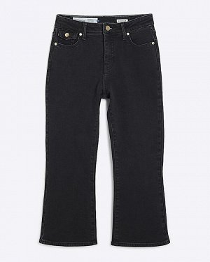 Укороченные черные джинсы Bootcut Petite