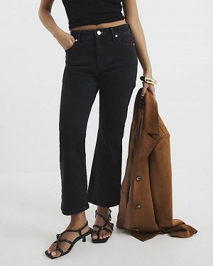 Укороченные черные джинсы Bootcut Petite