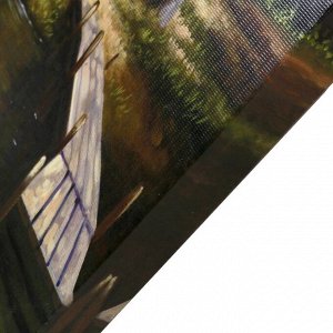 Картина-холст на подрамнике "На речке" 60х100 см
