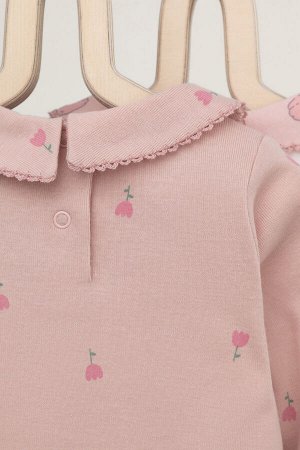 Набор полукомбинезон(Весна-Лето)+baby (зайчики и тюльпаны, цветочная поляна)