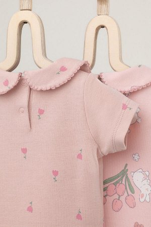 Набор полукомбинезон(Весна-Лето)+baby (зайчики и тюльпаны, цветочная поляна)