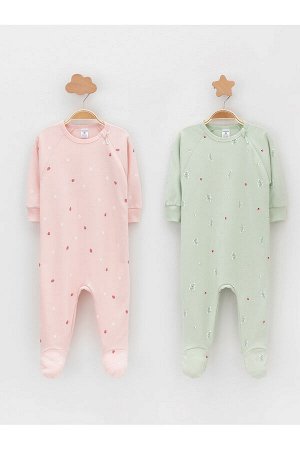 Набор комбинезон(Весна-Лето)+baby (клубничный мусс, ландыши)