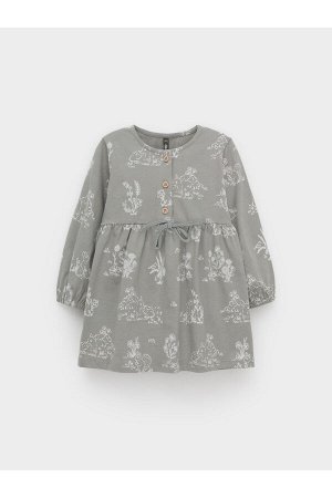 Платье(Осень-Зима)+girls (лесной туман, обитатели леса к579)
