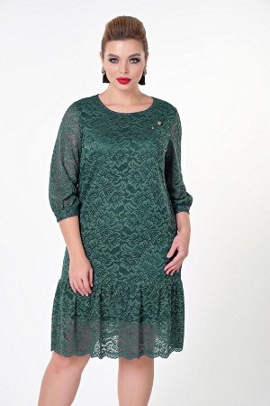 Платье Эмма №3.Цвет:зеленый