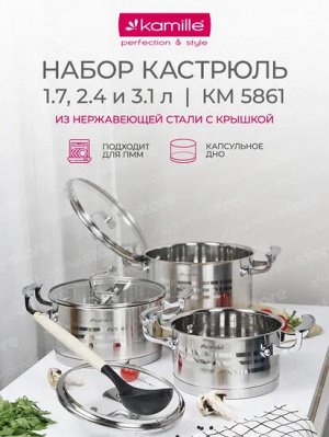 Набор кастрюль 4 предмета (16*10cm, 20*11,5cm) из нержавеющей стали