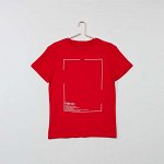 Футболка с рисунком - красный