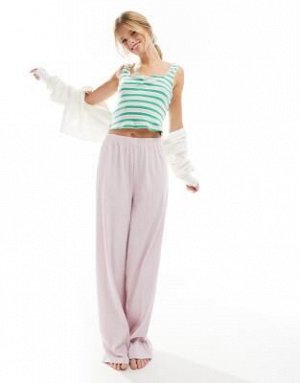 Топ Комплект из рубчатого джемпера ASOS DESIGN зеленого и сиреневого цветов (ASOS DESIGN – Mix & Match – Geripptes Set in Gr?n und Flieder)