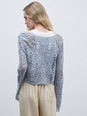 Женский кардиган кроше