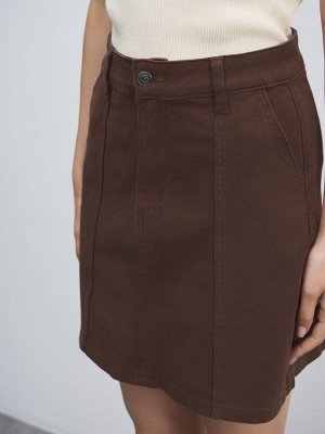 Юбка из денима MAISON DAVID