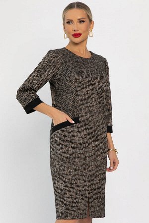 Платье Твоя мода (коричневое) П13746-19М