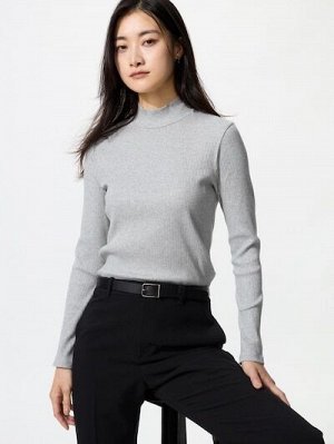 UNIQLO – трикотажный лонгслив с высоким воротником