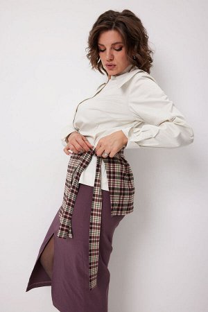 Юбка BegiModa 5016 Виноградная клетка