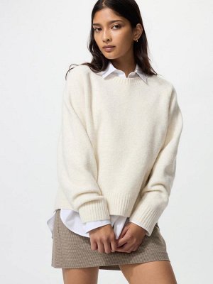 UNIQLO – свитер с круглым вырезом из мягкой пряжи суфле