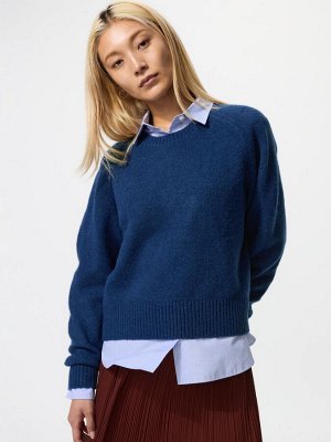 UNIQLO – свитер с круглым вырезом из мягкой пряжи суфле