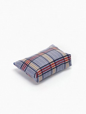 Кошелёк-монетница на молнии 10x1x8 см, в клетку, МИКС
