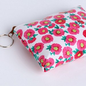 Кошелёк-монетница на молнии, 12.5x2.5x9 см, с принтом, МИКС