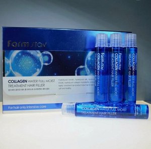 Филлер для волос с коллагеном - Collagen water full moist treatment hair filler 1шт*13мл