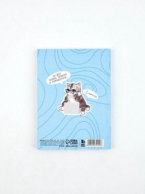 Ежедневник А6, 80 л. «Котики»