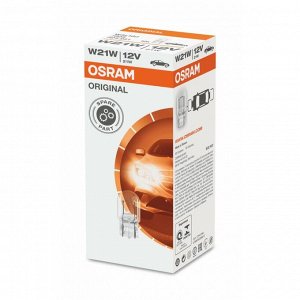 Лампа Osram Original Line W21W (W3x16d, T20), 12В, 21Вт, арт. 7505 (стоимость за упаковку 10 шт)