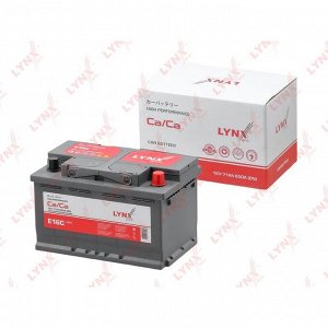 Аккумулятор LYNXauto LBN3/LB3 L, 71Ач, CCA 650А, необслуживаемый, арт. E16C