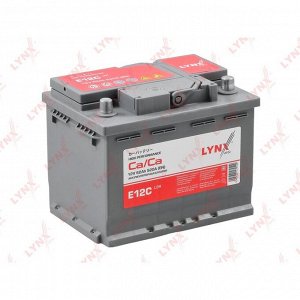 Аккумулятор LYNXauto LN2/L2 L, 62Ач, CCA 520A, необслуживаемый, арт. E12C