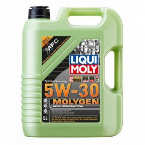 Масло моторное Liqui Moly Molygen New Generation 5w30 синтетическое, API SP/GF-6A, для бензинового двигателя, 5л, арт. 9043/9952